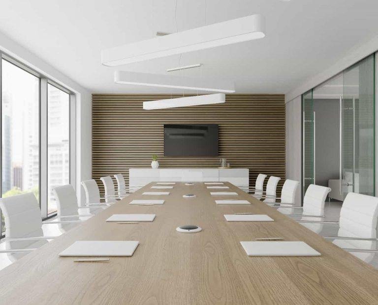 Interior Of Reception And Meeting Room 3 D Illustration